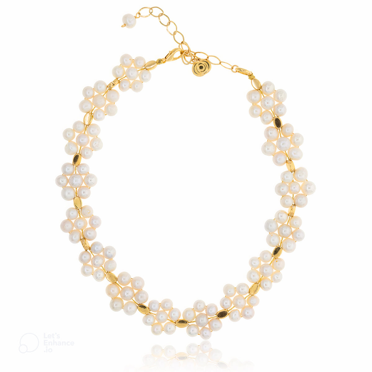 Choker Perla Flores
