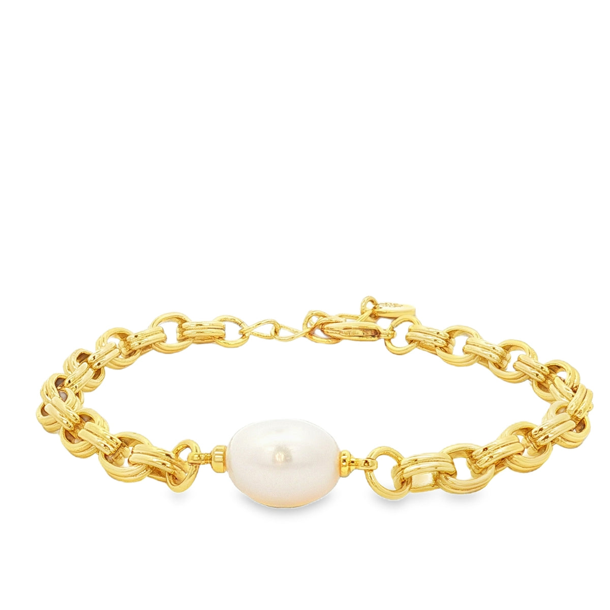 Pulsera Cadena Con Perla Barroca