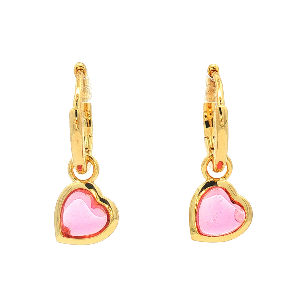 Arracada Corazón Rosa