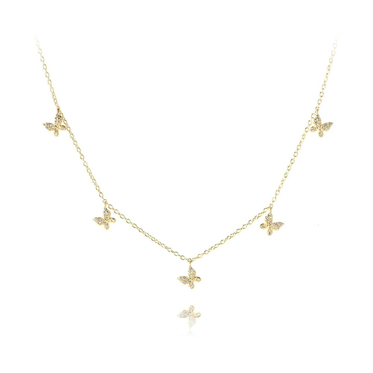 Collar Mariposas Circonia