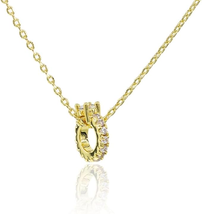 Collar Dorado con Anillo Compromiso