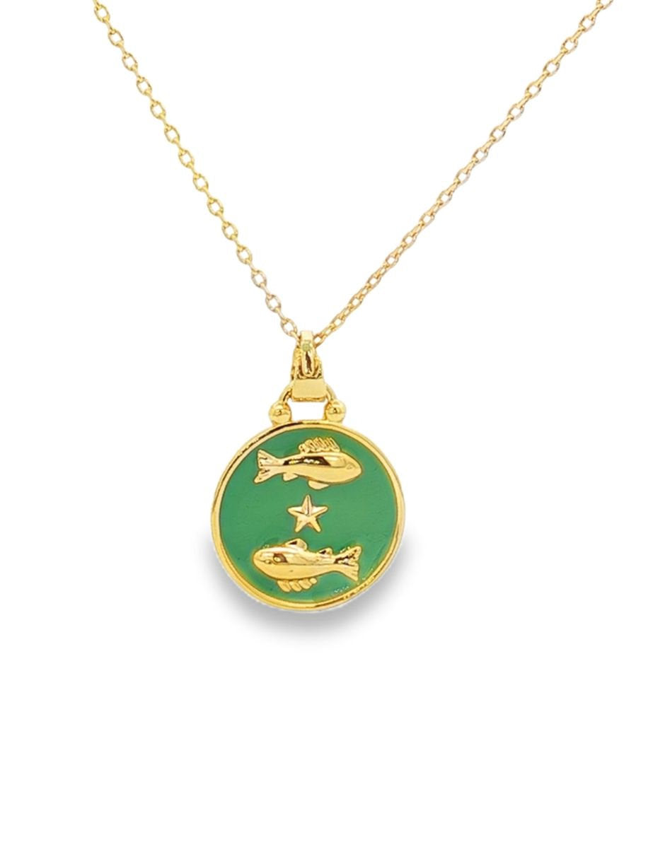 Collar Piscis Esmaltado