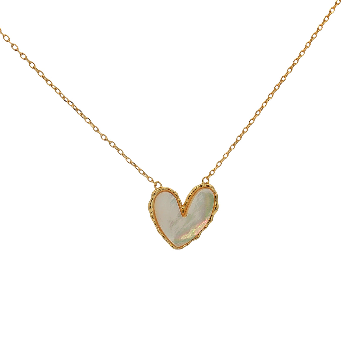 Collar Corazón Madre Perla
