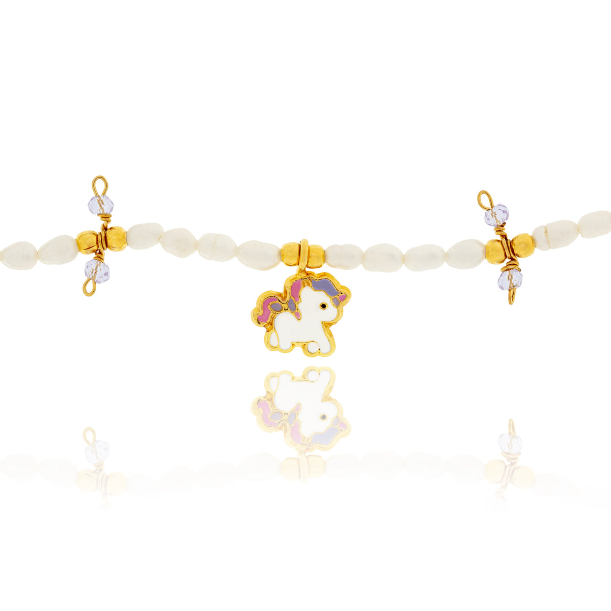 Collar Perlita Unicornio Cuerpo Completo