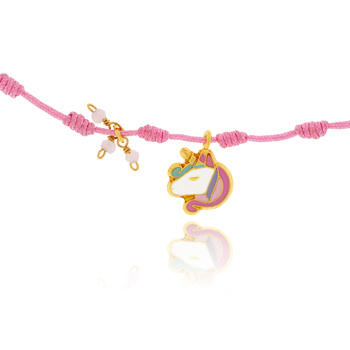 Collar Hilo Cara Unicornio