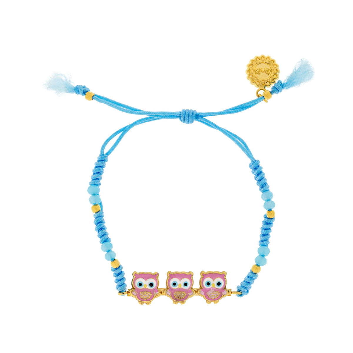 Pulsera Hilo Placa Búho