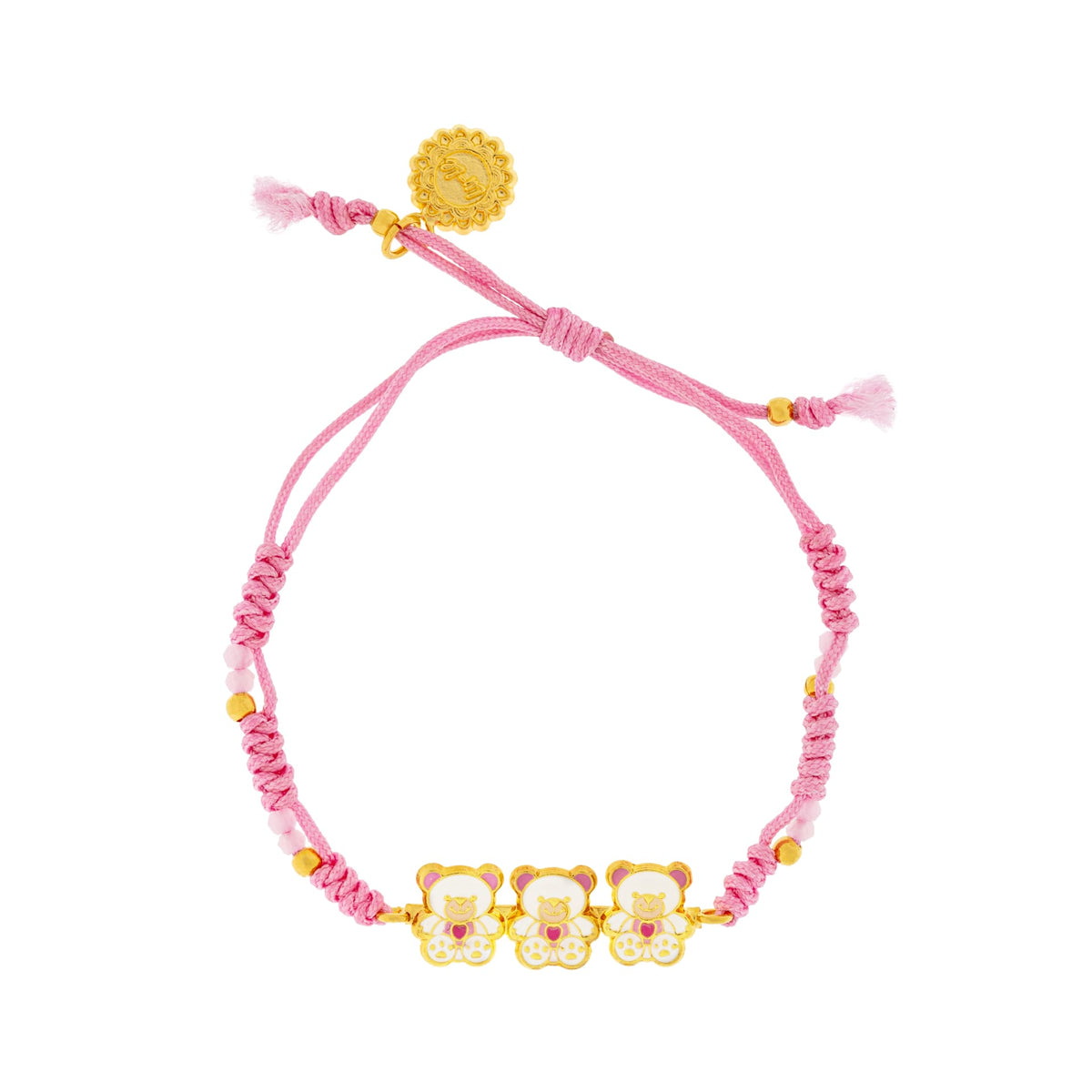Pulsera Hilo Placa Oso