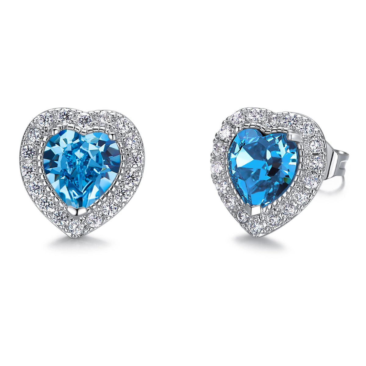Arete Corona Corazón Aqua