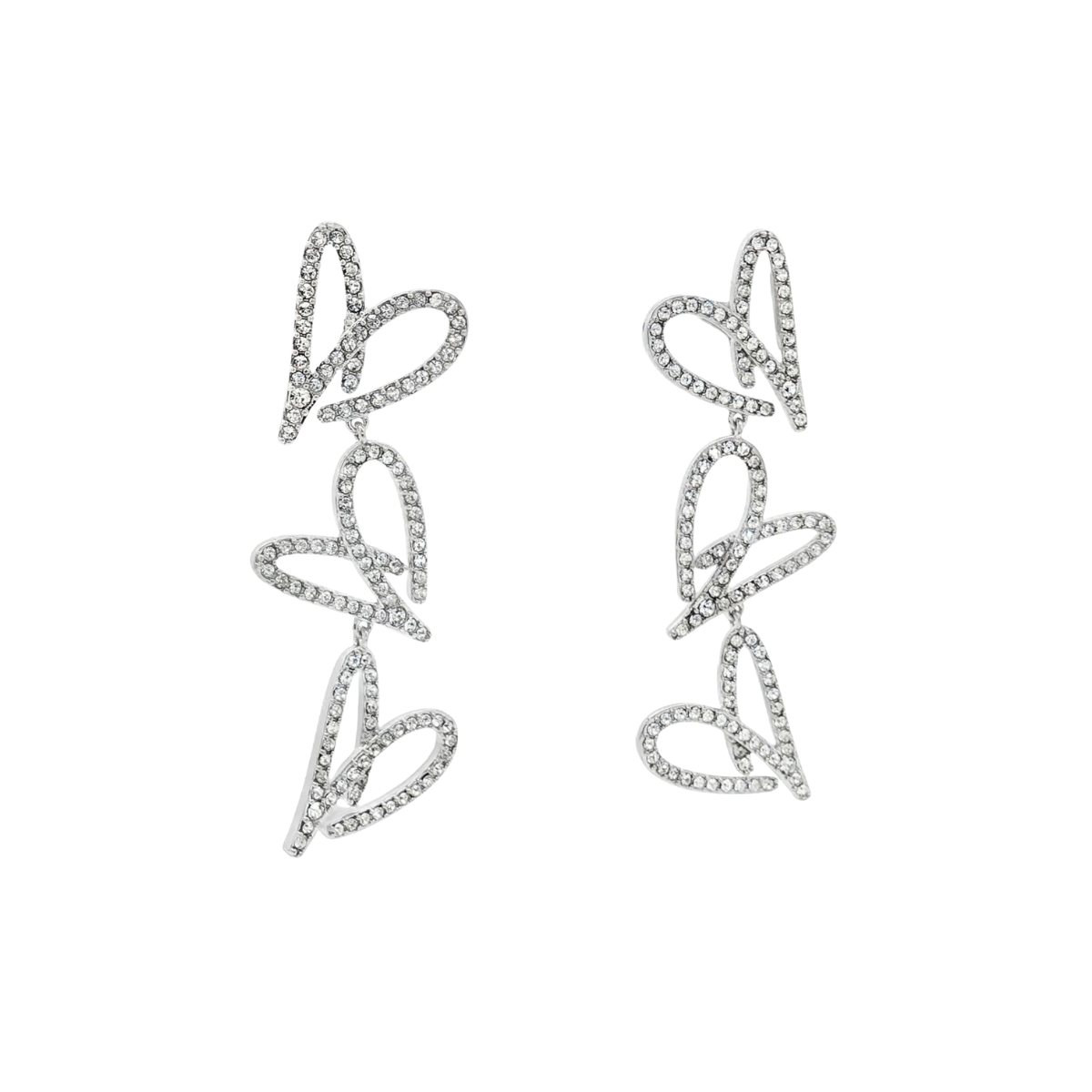 Arete Largo 3 Corazones