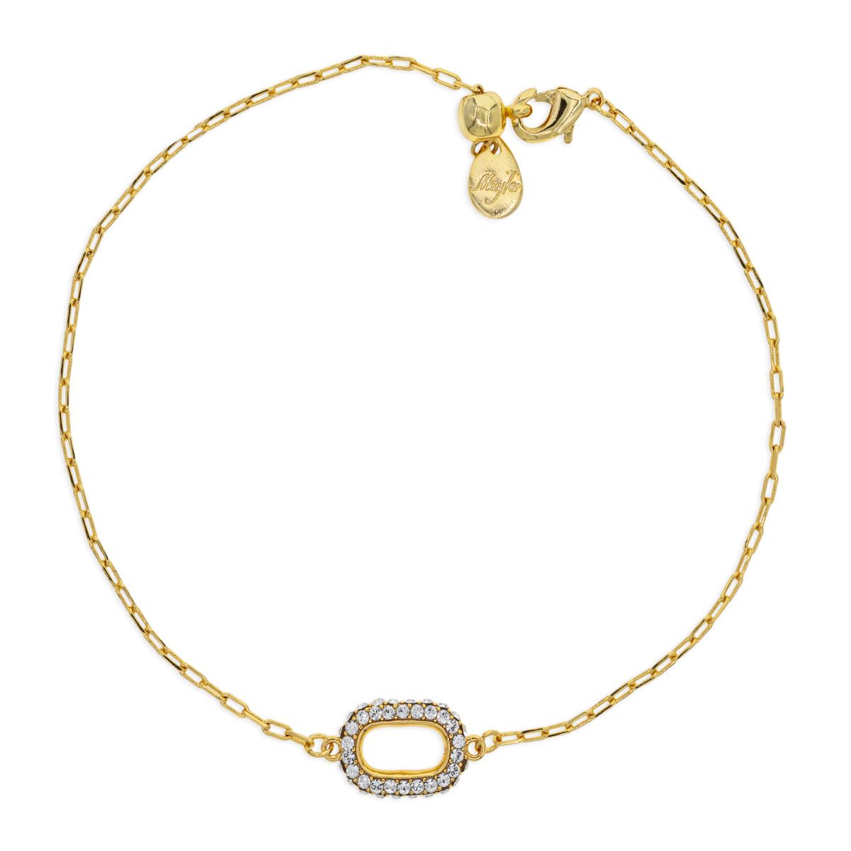 Pulsera Ajustable Dorada Link Pequeño