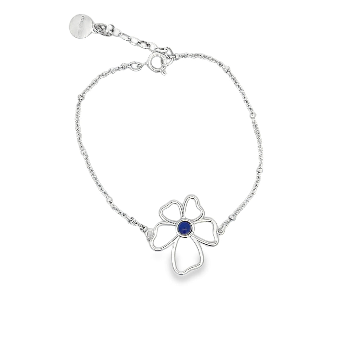 Pulsera Mood Flor Plateada