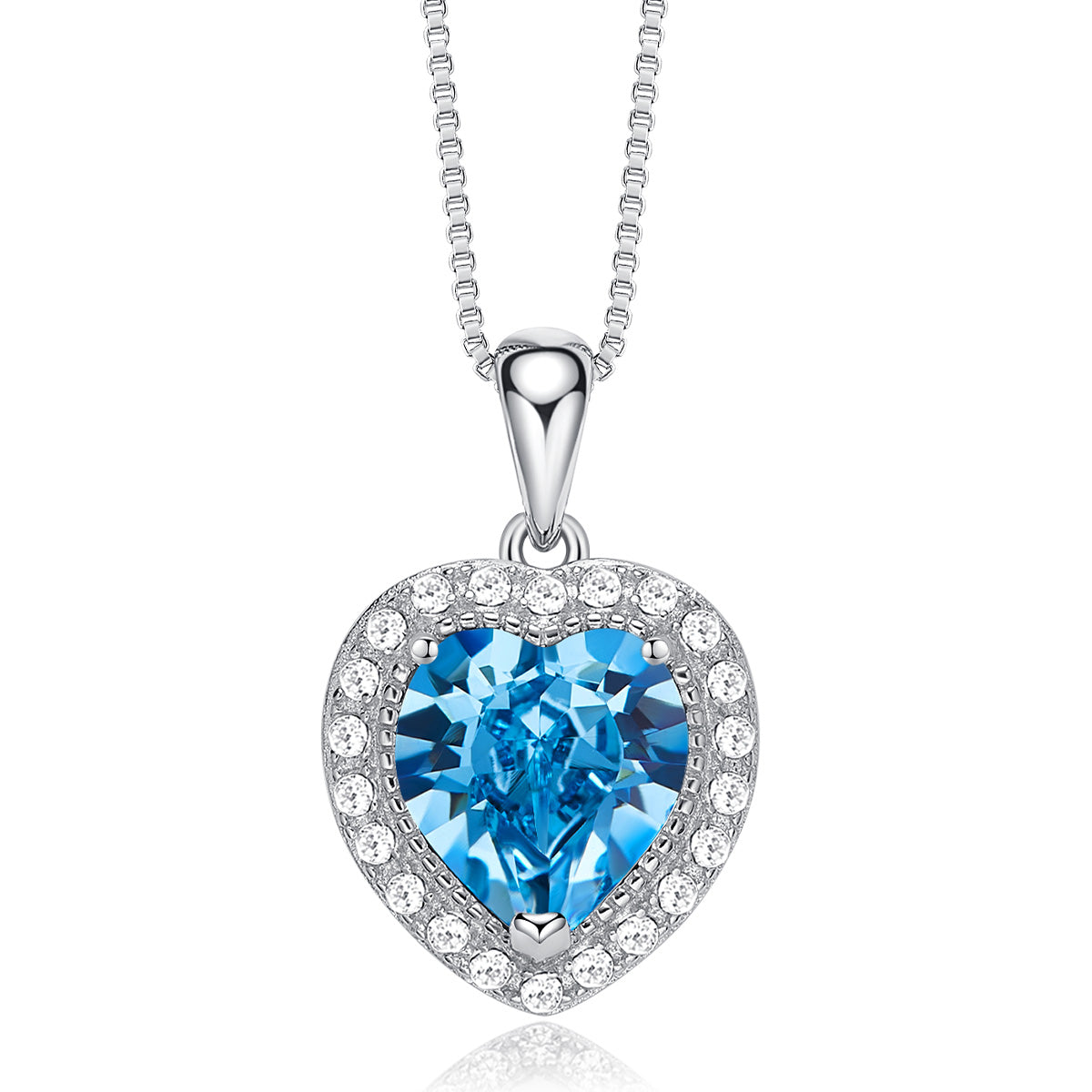 Dije Corona Corazon Aqua