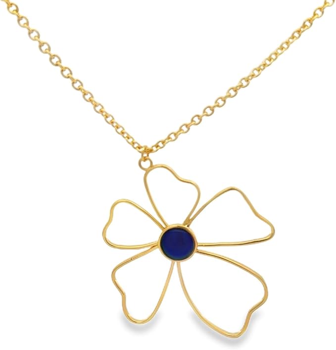 Collar Mood Flor Grande Dorada