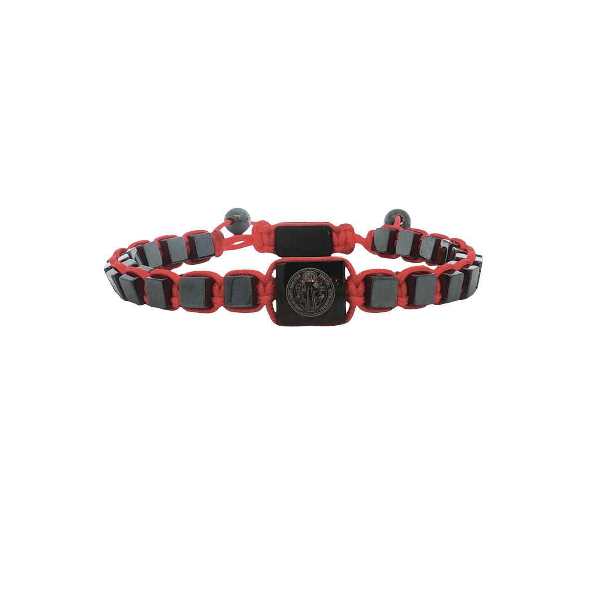 Pulsera Hematita Hilo Rojo San Benito