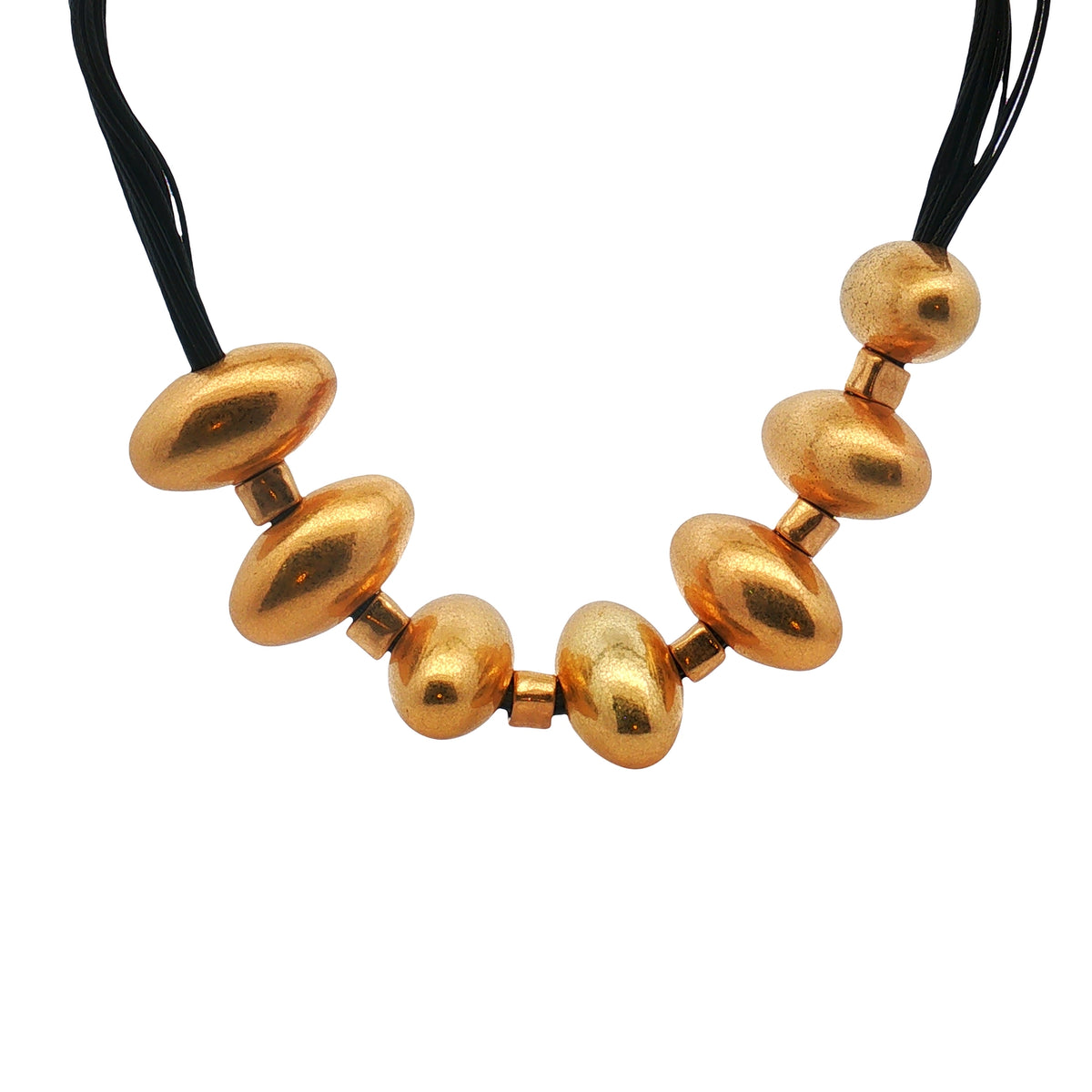 Maxi Collar Ovalos Dorados