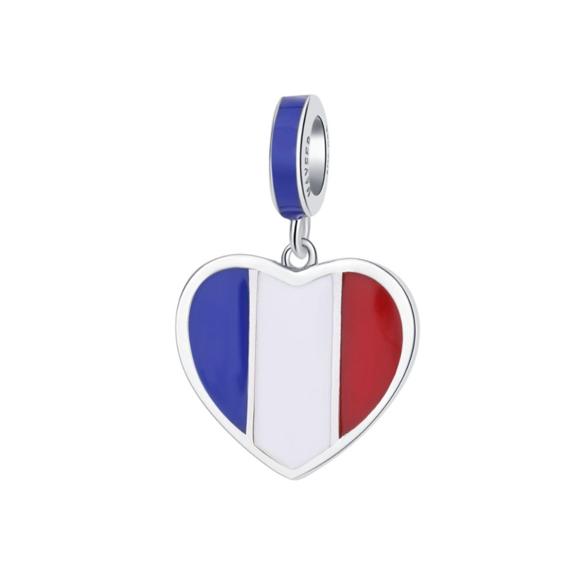 Charm Corazón Plata Francia