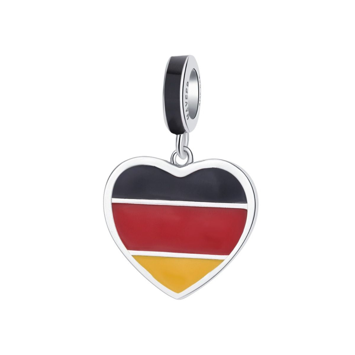 Charm Corazón Plata Alemania