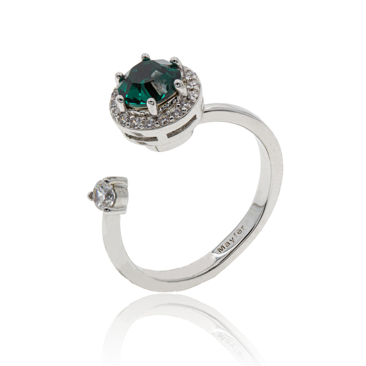 Anillo Corona Esmeralda