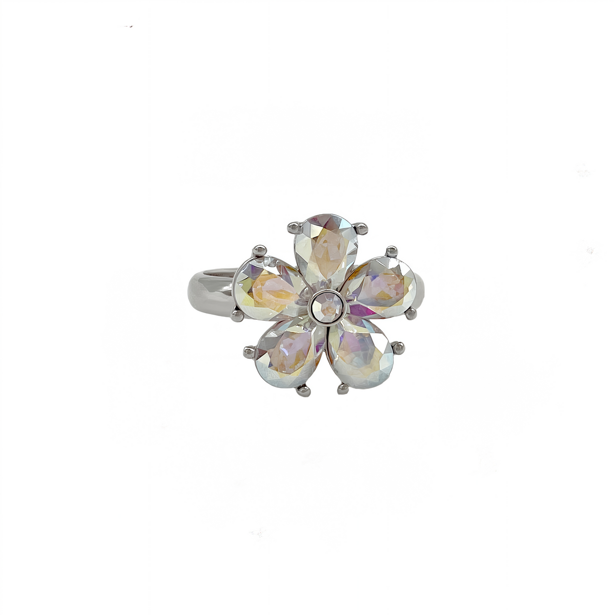 Anillo Flor Aurora Boreal