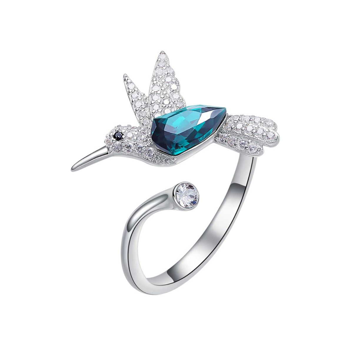 Anillo Plata Colibri