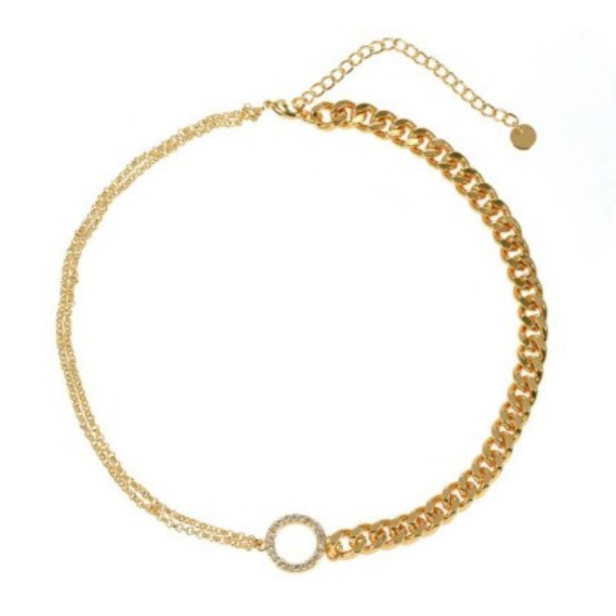 Collar Cadena Dije Círculo