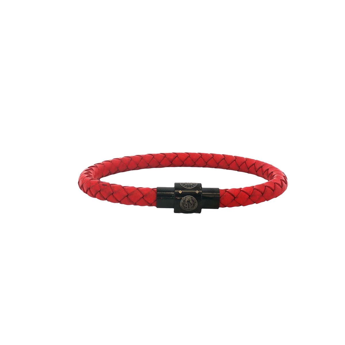 Pulsera Piel Rojo San Benito